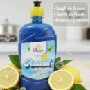 Queen of Clean™ Natural Dish Wash Liquid – 500ml | Tough on Grease, Gentle on Hands | Sparkling Clean & Fresh Fragrance