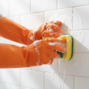 Cleaning Gloves – Orange, 1 Set | Strong, Durable, Waterproof Gloves for Kitchen, Dishwashing, Bathroom & Multi-Purpose Cleaning